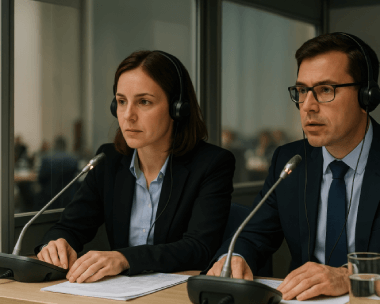 The client reviewing the accurate Sanskrit interview transcription services for legal, academic, and business interviews.