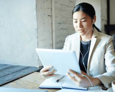 Our China expert reviewing the documents of flawless Chinese transcription services ensures precision, high quality.