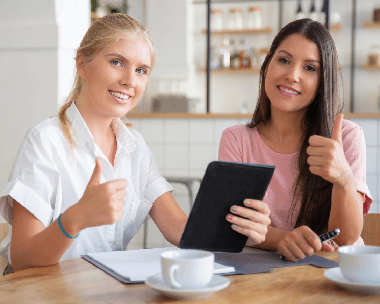 A customer using transcribed interview material, benefiting from accurate audio transcription provided by skilled transcriber.