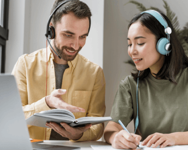 Customers receiving multilingual French transcription services provided by expert, ATA-certified native transcriptionists.