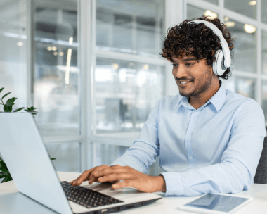 A customer using 24/7 Hebrew transcription services that ensure deadlines are met with consistent, reliable support anytime.