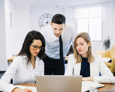 A team providing secured Portuguese transcription services.