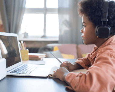 Student benefiting from swahili transcription services to transcribe research interviews and educational lectures.